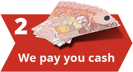 cash for your car in 3 easy steps